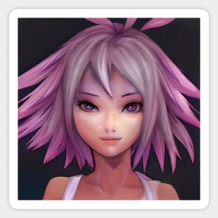 Emo Anime Girl Magnet